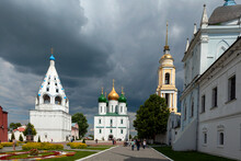 External View Of Cathedral Of Ascension In Kolomna Kremlin In Summertime,