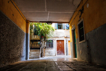 Secret path in Venice