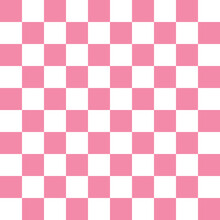 White And Pink Seamless Check Pattern