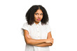 © Asier - Young african american woman isolated tired of a repetitive task.
