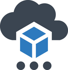 Sticker - Cloud server icon