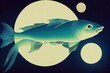 Mystical fish symbolizes the balance of the moon and sun