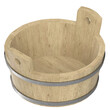 3d rendering illustration of a round kneading trough