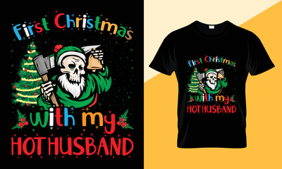 Wall Mural - Christmas T-shirt design template