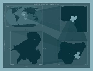 Taraba, Nigeria. Described location diagram