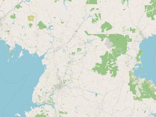 Naklejka na meble P'yongan-namdo, North Korea. OSM. No legend