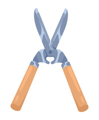 Canvas Print - gardening scissors tool