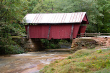 Side View Of Campbell Covered Bridge In South Carolina