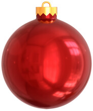 Transparent Ornament Red Christmas Ball