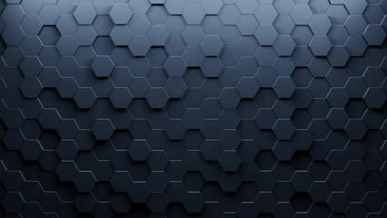 Aufkleber - Modern geometric background. Hexagon background. Abstract 3d