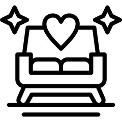 Sticker - Wedding Chair Icon