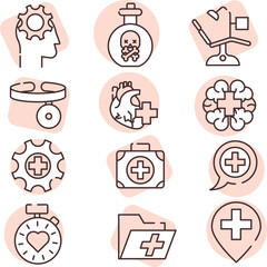 Poster - Medical business, icon, vector on white background.