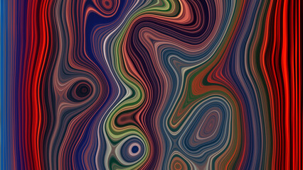 Poster - Dynamic bar movement and rotation colorful graphics animation dynamic abstract background animated wallpaper