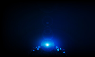 Wall Mural - abstract business light out technology background hitech communication concept innovation send for p