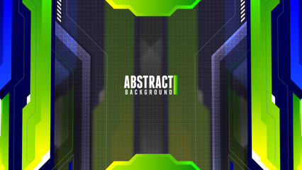 Poster - Futuristic Abstract Gaming Wallpaper Background Vector	
