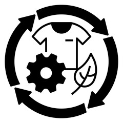 Canvas Print - circular economy icon