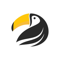 Canvas Print - Toucan logo illustration