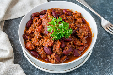 Sticker - Chili con carne - traditional Mexican dish