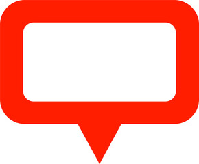 Poster - Map location pin icon in red colors.