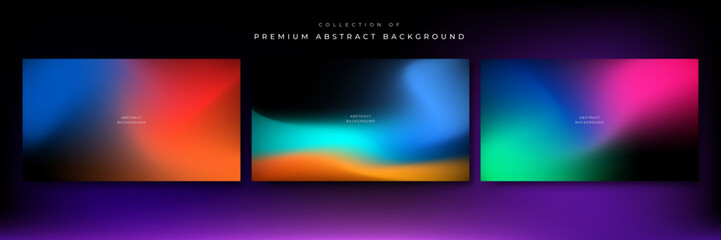 abstract gradient fluid blur background with grainy texture and colorful rainbow gradient. modern wa