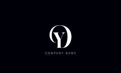 YD, DY Abstract Letters Logo Monogram