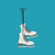 Ice skates vector illustration 