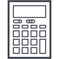 Sticker - Calculator Vector Icon