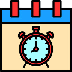 Wall Mural - Alarm Clock Icon