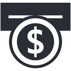 Sticker - Atm Withdrawal Vector Icon