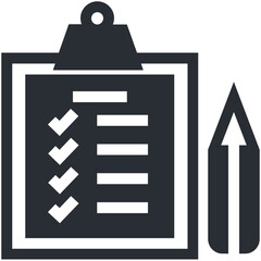 Poster - Checklist Vector Icon