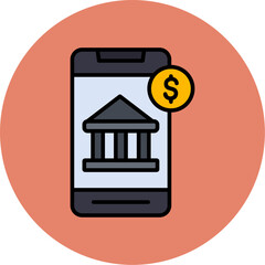 Wall Mural - Online Banking Icon