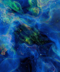Wall Mural - realistic space galaxy background