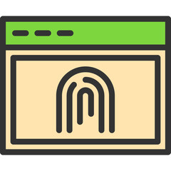 Sticker - Biometric Icon