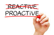 Proactive Not Reactive Concept