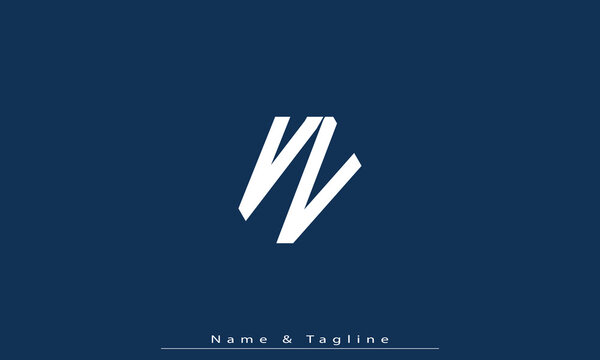 Alphabet letters Initials Monogram logo VV 