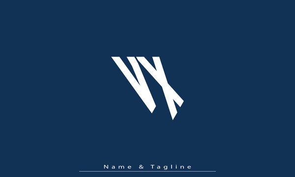 Alphabet letters Initials Monogram logo VX , XV
