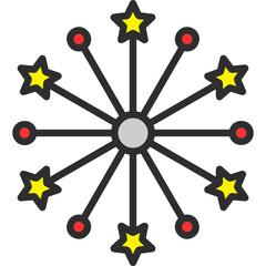 Sticker - Fireworks Icon