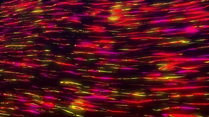 Poster - Abstract colorful background with bright glowing lines. Abstract neon background. Fast moving colored rays. Glowing lines, virtual reality. Tech futuristic motion background. 3D. Video animation 4K.