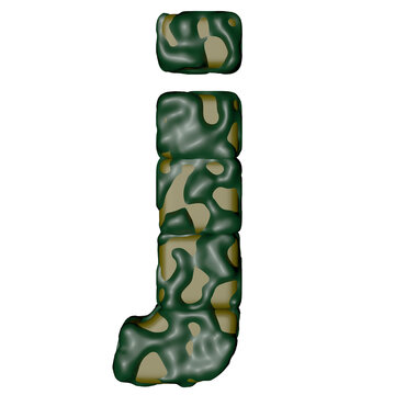 Symbol in camouflage. letter g