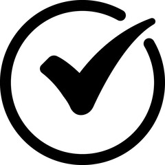 Sticker - Check mark icon design