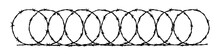 Barbwire Fence Background. Hand Drawn Vector Illustration In Sketch Style. Design Element For Military, Security, Prison, Slavery Concepts