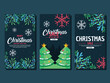 © Astatine - flat christmas vertical banner background illustration