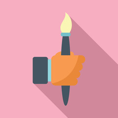 Poster - Redesign pencil icon flat vector. Page build. Agency template