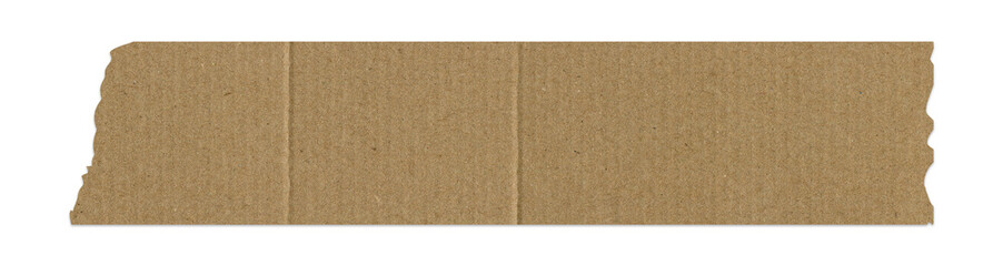 Canvas Print - Brown Kraft Paper Fabric Washi Sticky Tape