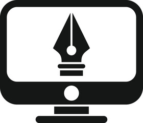 Poster - Draw redesign icon simple vector. Web ui. App content