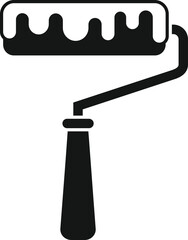 Poster - Redesign paint roller icon simple vector. Web ui. Studio project