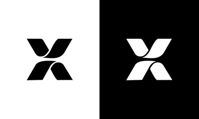 letter x abstract logo design