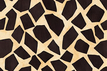 Poster - Ajrakh Pattern and block print Pattern and batik print Pattern Background Illustration