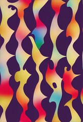 Aufkleber - pattern butterfly and unicorn graphic design print