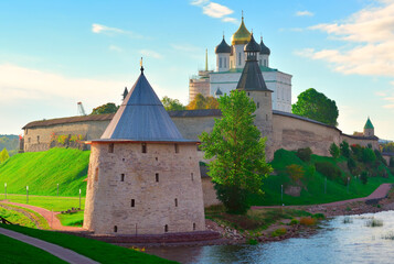 Wall Mural - The Old Russian Pskov Kremlin